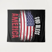 Tenture Dieu bénisse l'Amérique (Devant (Horizontal))