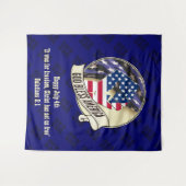 Tenture Dieu bénisse l'Amérique patriotique (Devant (Horizontal))
