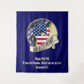 Tenture Dieu bénisse l'Amérique patriotique (Devant)