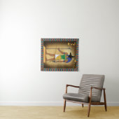 Tenture Dieu égyptien Anubis Mur suspendu (En situation (horizontale))