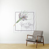 Tenture Dieu est notre Refuge et notre force (En situation)