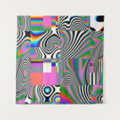 Tenture Digital effects. Vibrant abstract background. Colo (Devant (Horizontal))
