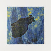 Tenture Digital painting Shambhala cat in Vincent Van Gogh (Devant (Horizontal))