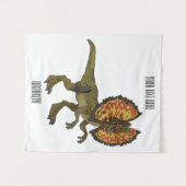 Tenture Dilophosaurus dessin animé (Devant (Horizontal))