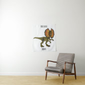 Tenture Dilophosaurus dessin animé (En situation)
