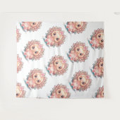 Tenture Dinde de Thanksgiving mignonne (Devant (Horizontal))