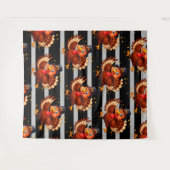 Tenture Dindon dansant (Devant (Horizontal))