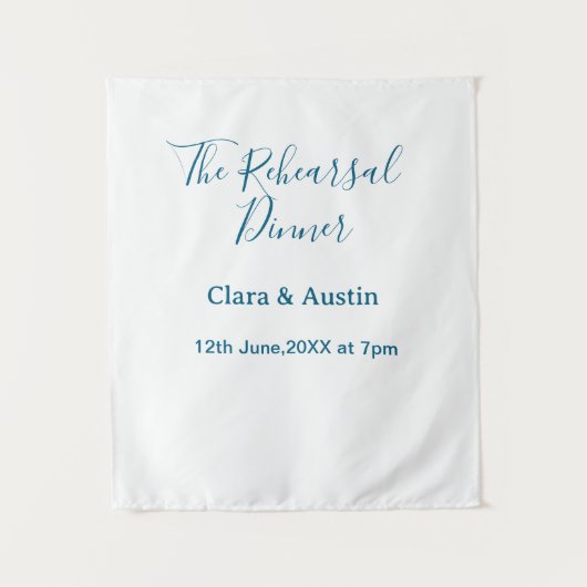 Tenture Dîner de répétition la veille simple minimal m (Devant)