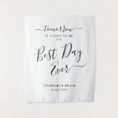 Tenture Dîner de répétition Le meilleur jour qui soit (Devant)