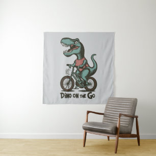 Tenture Dino en déplacement