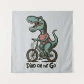 Tenture Dino en déplacement (Devant)