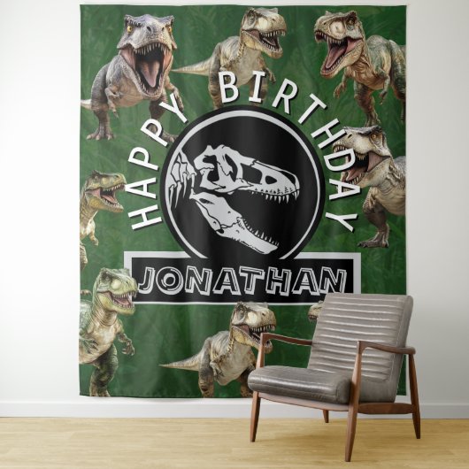 Tenture Dino-Mite Anniversaire (En situation)