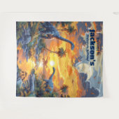 Tenture Dinosaur Terre Anniversaire Préhistorique Pansemen (Devant (Horizontal))