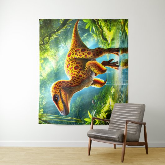 Tenture Dinosaure (En situation)