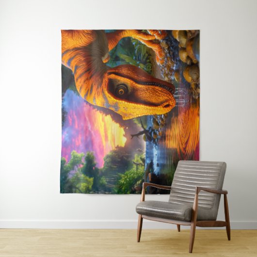 Tenture Dinosaure (En situation)