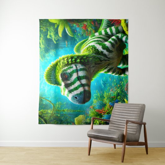 Tenture Dinosaure (En situation)