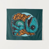 Tenture Dinosaure Bébé mignon (Devant (Horizontal))