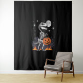 Tenture Dinosaure Halloween Spooky Saurus (En situation)