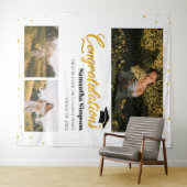 Tenture Diplômé 3 Photos Collage Remise des diplômes 2025 (En situation (horizontale))