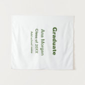 Tenture Diplômé ajouter nom école nom promotion 20XX simpl (Devant (Horizontal))