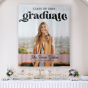 Tenture Diplômé Boho Chic Tendance Promotion 2025 Remise d
