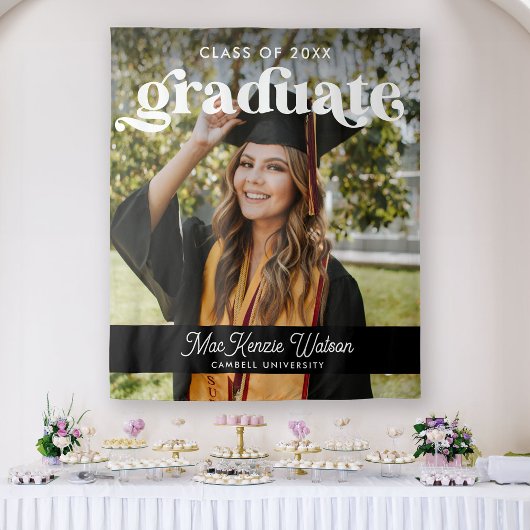 Tenture Diplômé Boho Chic Tendance Promotion 2025 Remise d