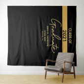 Tenture Diplômé de la promotion 2021 personnalisé (En situation (horizontale))