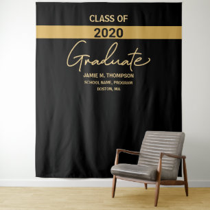 Tenture Diplômé de la promotion noire 2020