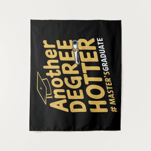 Tenture Diplômé de master encore plus chaud (Devant)