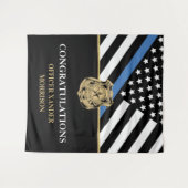 Tenture Diplôme de police Police (Devant (Horizontal))