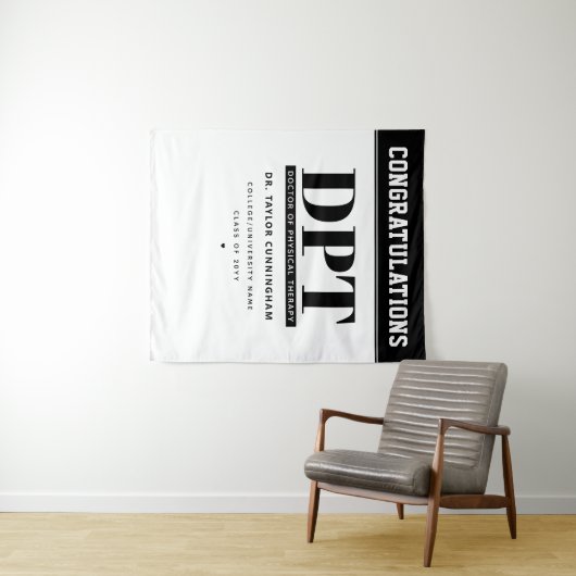 Tenture Diplômé en thérapie physique DPT moderne (En situation (horizontale))