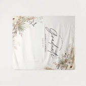 Tenture Diplômé favor pampas eucalyptus élégant moderne (Devant (Horizontal))