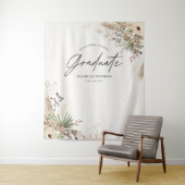 Tenture Diplômé favor pampas eucalyptus élégant moderne (En situation)