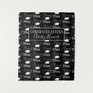 Tenture Diplômé PROMOTION DE Nom du script Photo Accessoir
