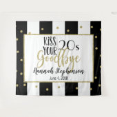 Tenture dire au revoir à vos 20 ans prop photo 30e anniver (Devant (Horizontal))