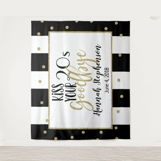 Tenture dire au revoir à vos 20 ans prop photo 30e anniver (Devant)