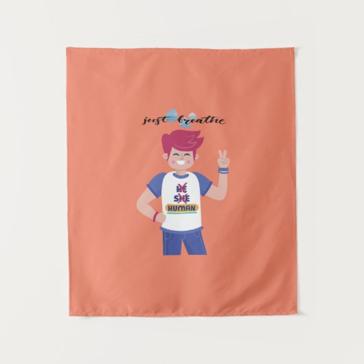 Tenture Dire leur nom, le design graphique masculin (Devant)