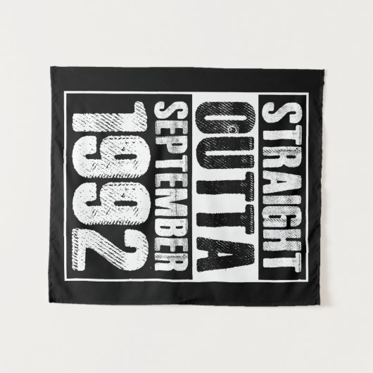 Tenture Direct Outta 1992 29e anniversaire (Devant (Horizontal))