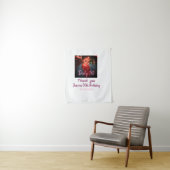 Tenture Dirty 30 Anniversaire ajouter nom rose ajouter pho (En situation)