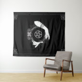 Tenture Diseur de bonne aventure mystique noir Fête crista (En situation (horizontale))