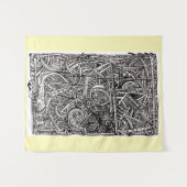 Tenture Disjonction, Dessin d'encre (Devant (Horizontal))