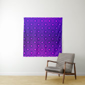 Tenture Disposition violet clair avec lignes, rectangle. b (En situation)