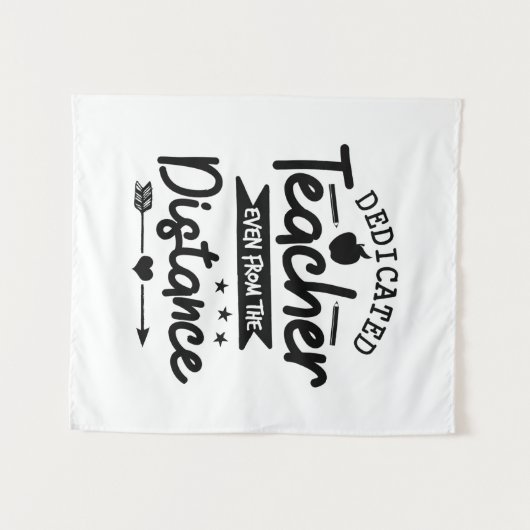 Tenture Distance de l'enseignant dédié (Devant (Horizontal))