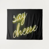 Tenture Dites feu de néon au fromage (Devant (Horizontal))