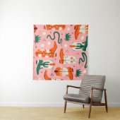 Tenture Divers motif bottes de cowboy (En situation (horizontale))