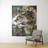 Tenture Divine Couple All-Attractif Krishna & Radha (En situation)