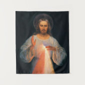 Tenture Divine Mercy, St. Faustina, Jesus I Trust in You (Devant)