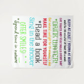 Tenture Dix commandements des citations de positif (Devant (Horizontal))