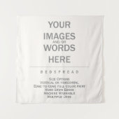 Tenture DIY - Dessus de lit 144 cm x 144 cm / (Devant)