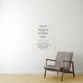 Tenture DIY - Dessus de lit 86 cm x 102 cm / (En situation)